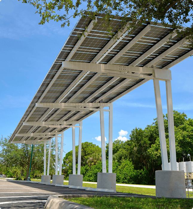 Multi-technology solutions in Carports